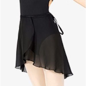 Short Sheer Ballet Wrap Skirt